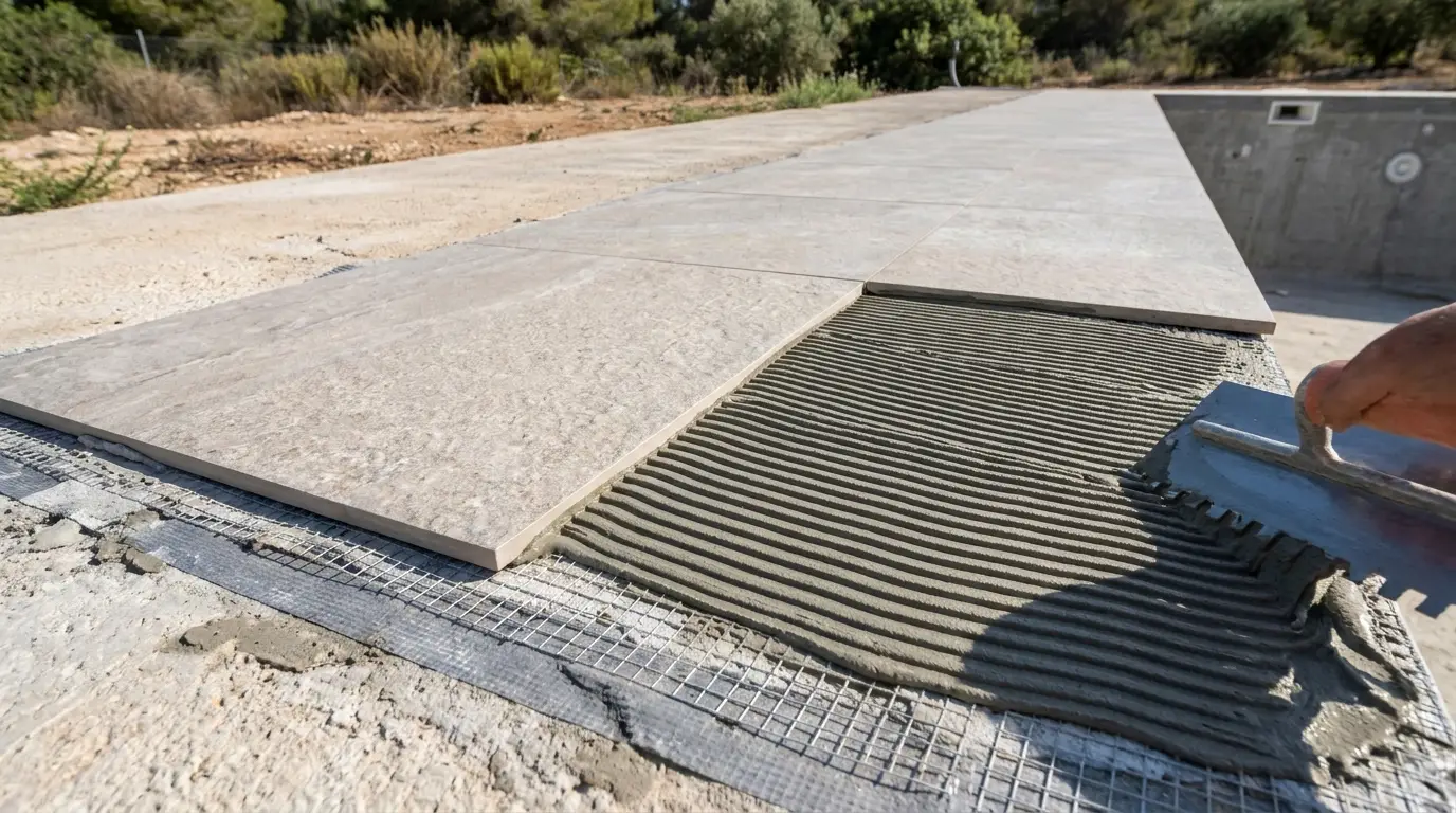 Leer artículo: Colapso del Porcelánico en Piscinas: El Fracaso del Adhesivo